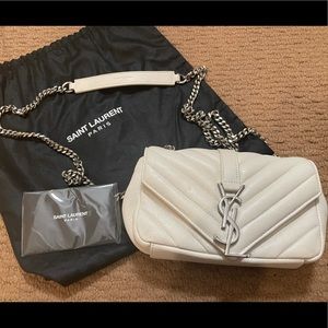 YSL mini logo crossbody flap bag